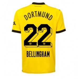 Borussia Dortmund Jude Bellingham #22 Thuis tenue Mensen 2023-24 Korte Mouw