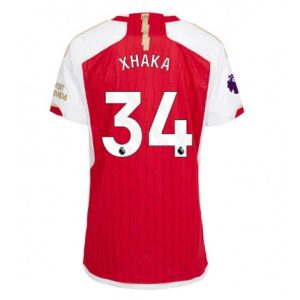 Dames Arsenal Granit Xhaka #34 Thuis tenue 2023-24 Korte Mouw