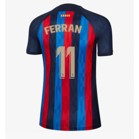 Dames Barcelona Ferran Torres #11 Thuis tenue 2022-23 Korte Mouw