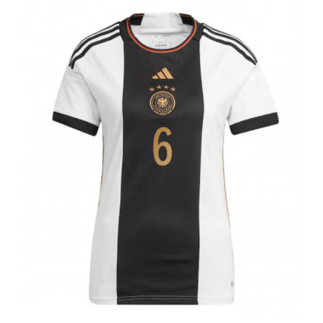 Dames Duitsland Joshua Kimmich #6 Thuis tenue WK 2022 Korte Mouw-1