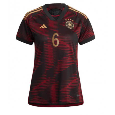 Dames Duitsland Joshua Kimmich #6 Uit tenue WK 2022 Korte Mouw-1