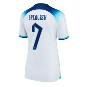 Dames Engeland Jack Grealish #7 Thuis tenue WK 2022 Korte Mouw