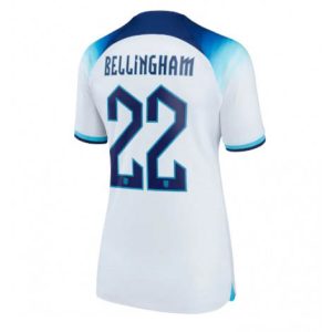 Dames Engeland Jude Bellingham #22 Thuis tenue WK 2022 Korte Mouw