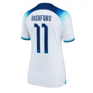 Dames Engeland Marcus Rashford #11 Thuis tenue WK 2022 Korte Mouw