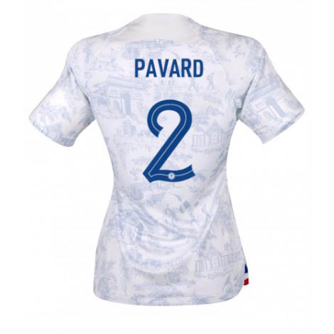 Dames Frankrijk Benjamin Pavard #2 Uit tenue WK 2022 Korte Mouw
