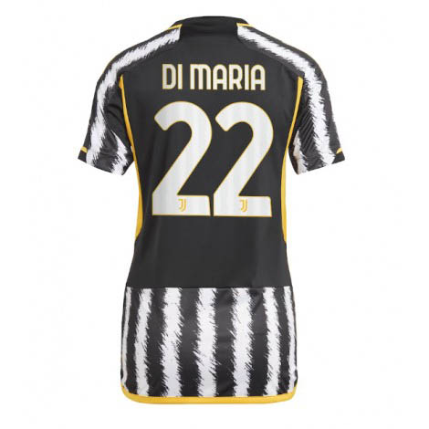 Dames Juventus Angel Di Maria #22 Thuis tenue 2023-24 Korte Mouw