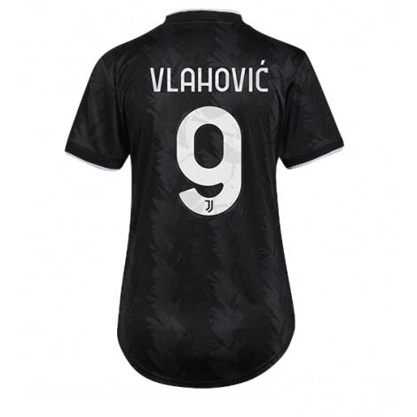 Dames Juventus Dusan Vlahovic #9 Uit tenue 2022-23 Korte Mouw