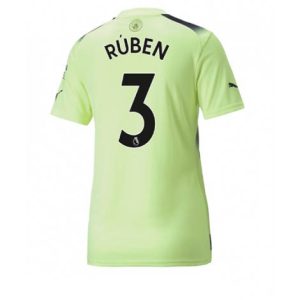 Dames Manchester City Ruben Dias #3 Derde tenue 2022-23 Korte Mouw