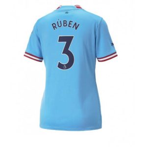 Dames Manchester City Ruben Dias #3 Thuis tenue 2022-23 Korte Mouw