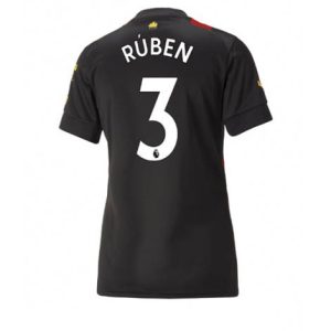 Dames Manchester City Ruben Dias #3 Uit tenue 2022-23 Korte Mouw
