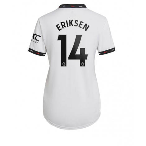 Dames Manchester United Christian Eriksen #14 Uit tenue 2022-23 Korte Mouw