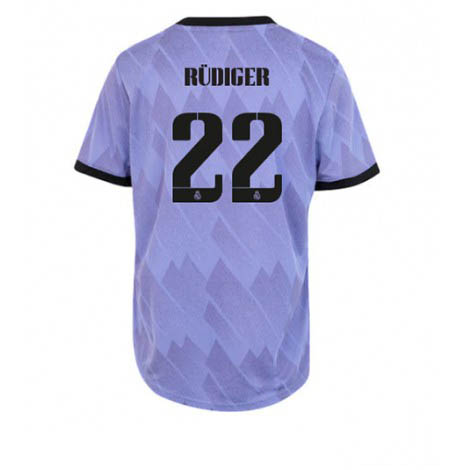 Dames Real Madrid Antonio Rudiger #22 Uit tenue 2022-23 Korte Mouw