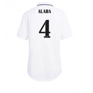 Dames Real Madrid David Alaba #4 Thuis tenue 2022-23 Korte Mouw