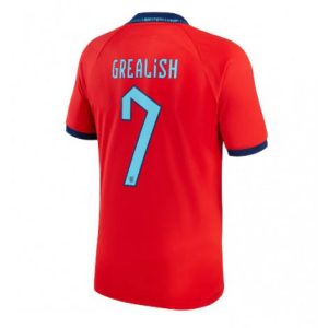 Engeland Jack Grealish #7 Uit tenue Mensen WK 2022 Korte Mouw