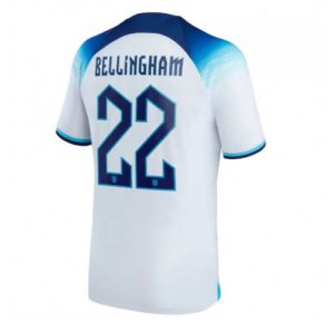 Engeland Jude Bellingham #22 Thuis tenue WK 2022 Mensen Korte Mouw