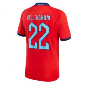 Engeland Jude Bellingham #22 Uit tenue WK 2022 Mensen Korte Mouw