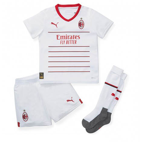 Kids AC Milan Rafael Leao #17 Uit tenue 2022-23 Korte Mouw (+ Korte broeken)-1