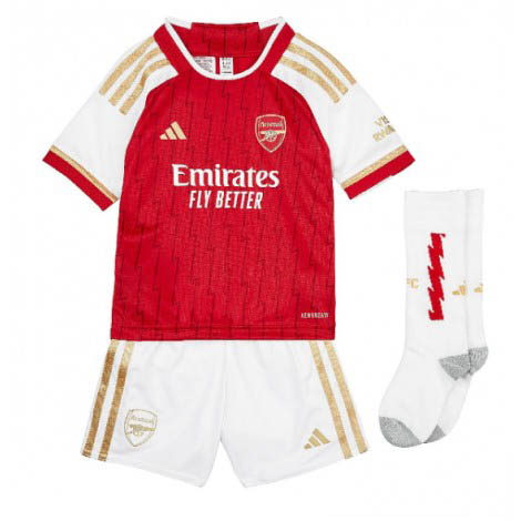 Kids Arsenal Gabriel Jesus #9 Thuis tenue 2023-24 Korte Mouw (+ Korte broeken)-1