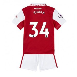 Kids Arsenal Granit Xhaka #34 Thuis tenue 2022-23 Korte Mouw (+ Korte broeken)