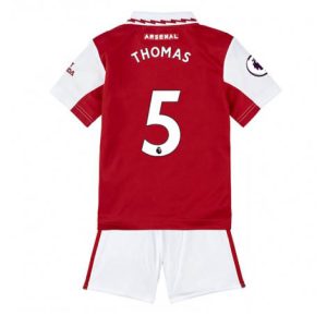 Kids Arsenal Thomas Partey #5 Thuis tenue 2022-23 Korte Mouw (+ Korte broeken)