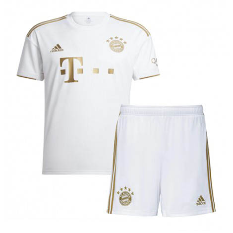 Kids Bayern Munich Joshua Kimmich #6 Uit tenue 2022-23 Korte Mouw (+ Korte broeken)-1