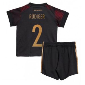 Kids Duitsland Antonio Rudiger #2 Uit tenue WK 2022 Korte Mouw (+ Korte broeken)