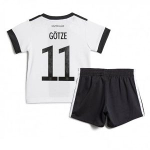 Kids Duitsland Mario Gotze #11 Thuis tenue WK 2022 Korte Mouw (+ Korte broeken)