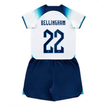 Kids Engeland Jude Bellingham #22 Thuis tenue WK 2022 Korte Mouw (+ Korte broeken)