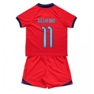 Kids Engeland Marcus Rashford #11 Uit tenue WK 2022 Korte Mouw (+ Korte broeken)
