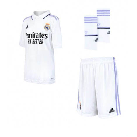 Kids Real Madrid Federico Valverde #15 Thuis tenue 2022-23 Korte Mouw (+ Korte broeken)-1
