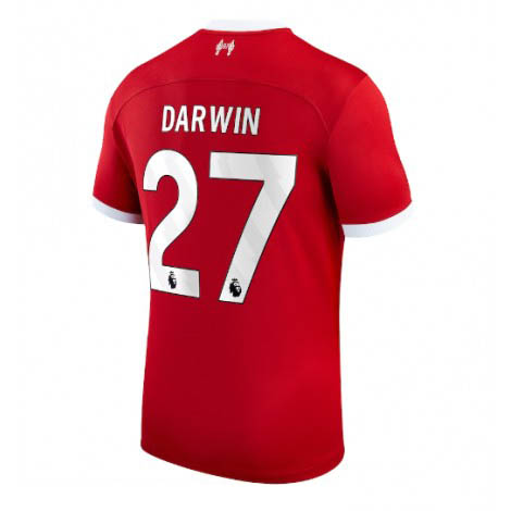 Liverpool Darwin Nunez #27 Thuis tenue Mensen 2023-24 Korte Mouw