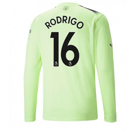 Manchester City Rodri Hernandez #16 Derde tenue Mensen 2022-23 Lange Mouw