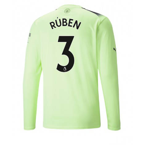 Manchester City Ruben Dias #3 Derde tenue Mensen 2022-23 Lange Mouw