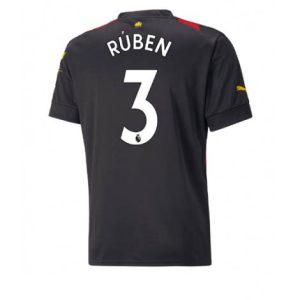Manchester City Ruben Dias #3 Uit tenue Mensen 2022-23 Korte Mouw
