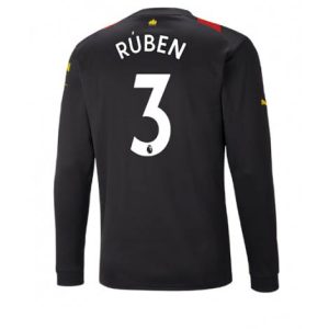Manchester City Ruben Dias #3 Uit tenue Mensen 2022-23 Lange Mouw