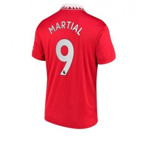 Manchester United Anthony Martial #9 Thuis tenue Mensen 2022-23 Korte Mouw