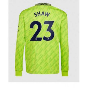 Manchester United Luke Shaw #23 Derde tenue Mensen 2022-23 Lange Mouw