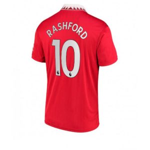Manchester United Marcus Rashford #10 Thuis tenue Mensen 2022-23 Korte Mouw