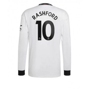Manchester United Marcus Rashford #10 Uit tenue Mensen 2022-23 Lange Mouw