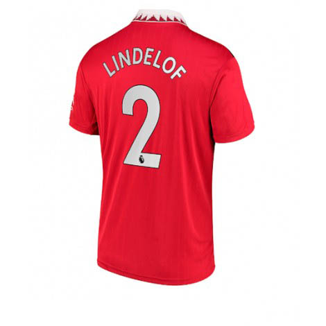 Manchester United Victor Lindelof #2 Thuis tenue Mensen 2022-23 Korte Mouw