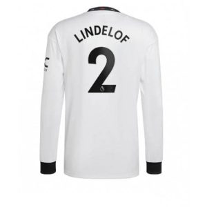 Manchester United Victor Lindelof #2 Uit tenue Mensen 2022-23 Lange Mouw