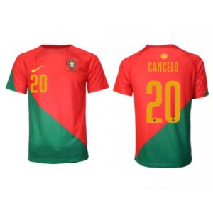 Portugal Joao Cancelo #20 Thuis tenue Mensen WK 2022 Korte Mouw