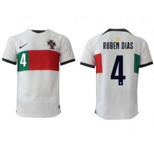 Portugal Ruben Dias #4 Uit tenue Mensen WK 2022 Korte Mouw