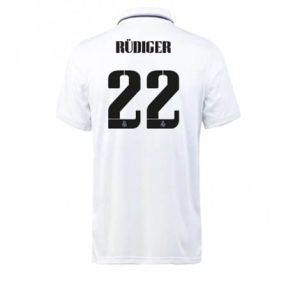 Real Madrid Antonio Rudiger #22 Thuis tenue Mensen 2022-23 Korte Mouw