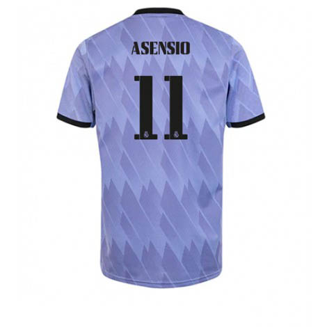 Real Madrid Marco Asensio #11 Uit tenue Mensen 2022-23 Korte Mouw