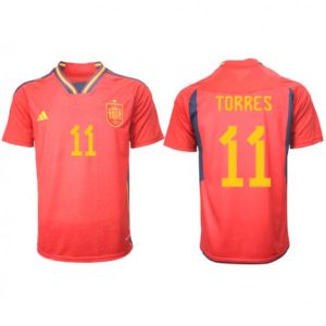 Spanje Ferran Torres #11 Thuis tenue Mensen WK 2022 Korte Mouw