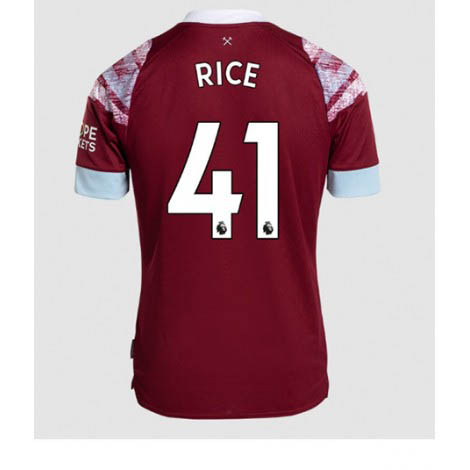West Ham United Declan Rice #41 Thuis tenue Mensen 2022-23 Korte Mouw