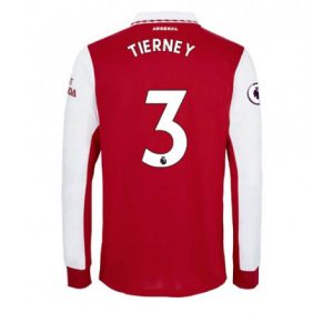 Arsenal Kieran Tierney #3 Thuis tenue Mensen 2022-23 Lange Mouw