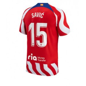 Atletico Madrid Stefan Savic #15 Thuis tenue Mensen 2022-23 Korte Mouw