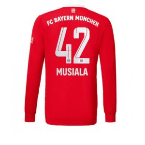 Bayern Munich Jamal Musiala #42 Thuis tenue Mensen 2022-23 Lange Mouw